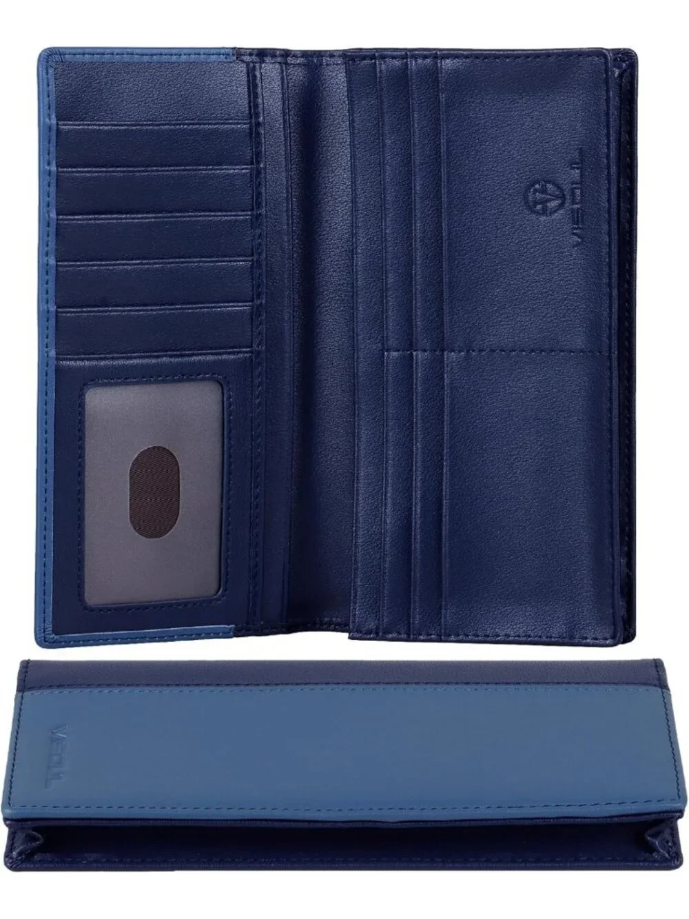 Stylish RFID Blocking Leather Bi-fold Wallet with Zipper Pocket for Men & Women